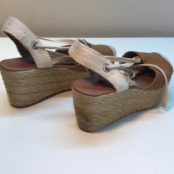 Mercedes Campuzano Brown & Tan Espadrilles Size 9 - Picture 5 of 10
